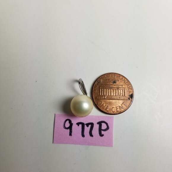 ✅Vintage Pearl Pendant with silver metal Hand Crafted - Picture 3 of 7